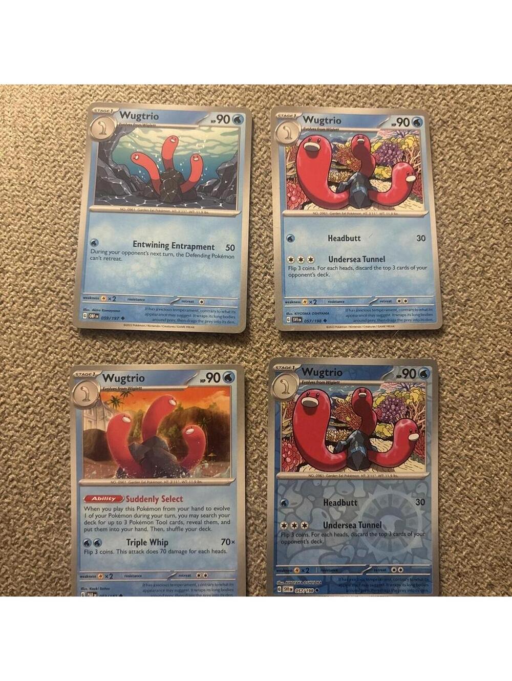 Pokémon  Blue and Multi Trading-card